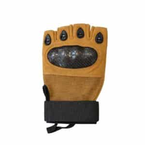 RYINZ Taktické Rukavice Carbon Knuckle – Short Desert Edition, Poloviční Prsty, Odolné | Odběr Kladno